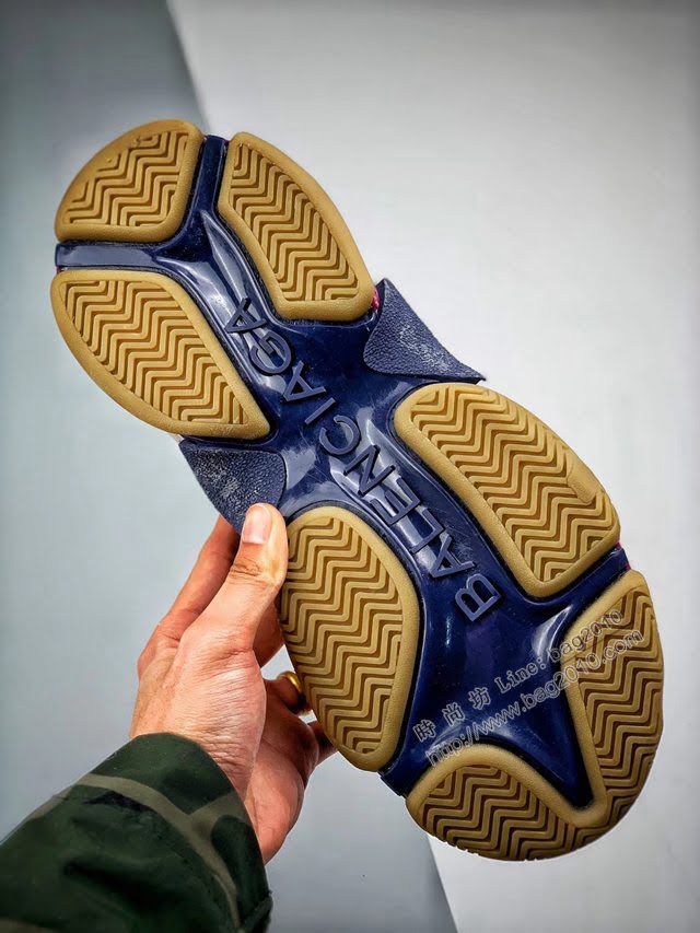 Balenciaga經典款男女鞋 巴黎世家頂級版本Triple-S 17老爹鞋 Balenciaga情侶款老爹鞋  hdbl1225